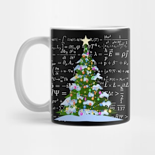 Christmas tree with physics vibes, for physics and science lovers Mug